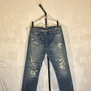 Levi’s 522 Distressed Blue Jeans • Like New • Men’s W38 L32